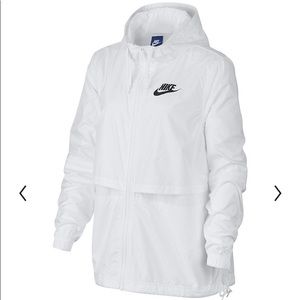 White Nike Sportwear Woven Jacket Size Medium